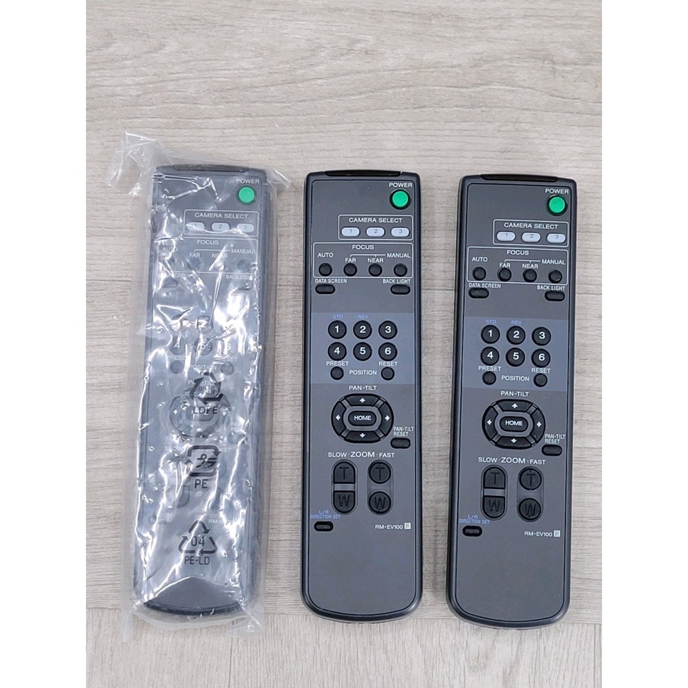 x3 Sony RM-EV100 Remote Controls EVI-D70 D70P D100 D100P PTZ Camera 1 New
